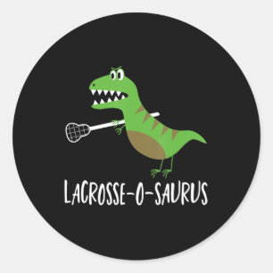 Adesivo Lacrosse Lax Player Dinossaur Dino Lover Sport Gif