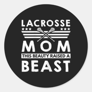 Adesivo Lacrosse Mãe Gráfico - Esta Beleza Criou Uma Besta