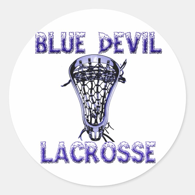 Adesivo Lacrosse Mascot BlueDevil Sticker (Frente)