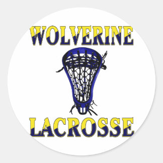 Adesivo Lacrosse Mascot Wolverinies Sticker