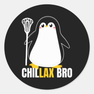 Adesivo Lacrosse Penguin Funny Lax Team Lacrosse Natal