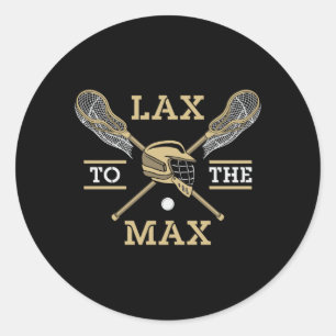 Adesivo Lacrosse Player Lax To Max Stick Funny Gift