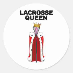 Adesivo Lacrosse Queen Womens Lacrosse Camisa Raparigas do