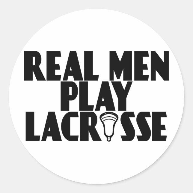 Adesivo Lacrosse Real Men (Frente)