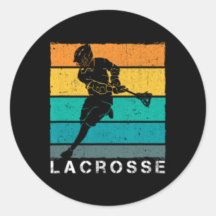 Adesivo Lacrosse Roupa Vintage Flag Sport