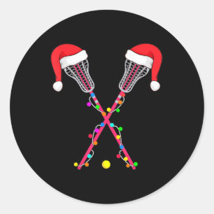 Adesivo Lacrosse Santa Hat Natal Luz Divertimento Natal