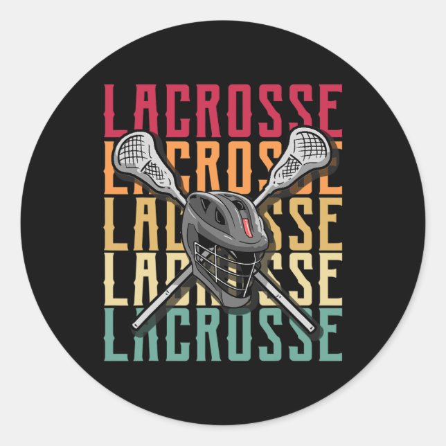 Adesivo Lacrosse Shirts Lacrosse Player Lax Stick (Frente)