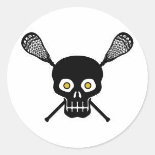 Adesivo Lacrosse Skull