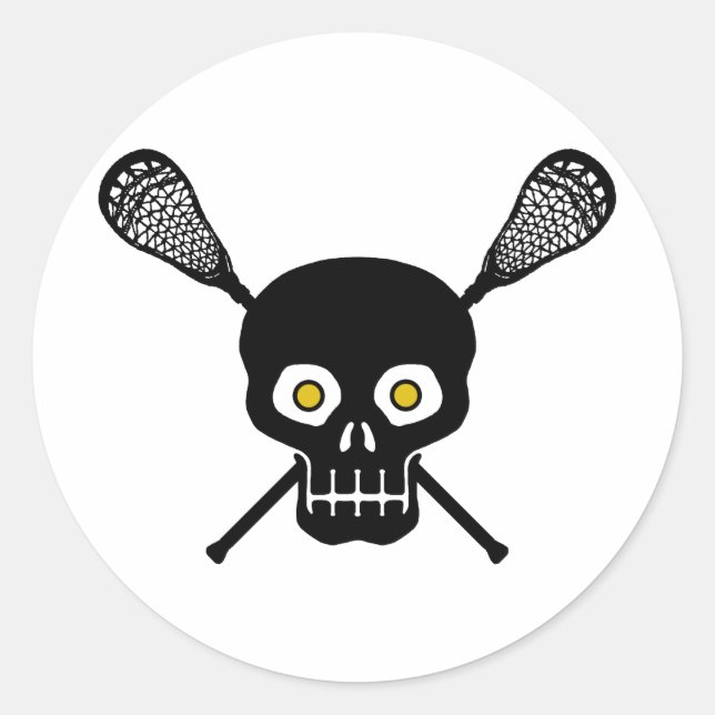 Adesivo Lacrosse Skull (Frente)