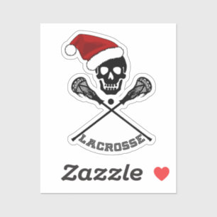 Adesivo Lacrosse Skull Christmas