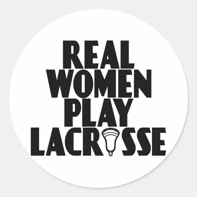 Adesivo Lacrosse Smack RealWoMen preto (Frente)