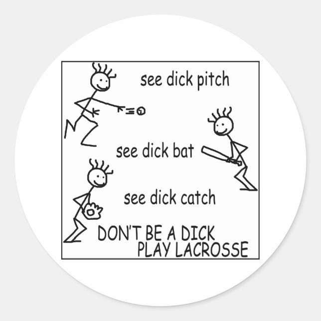 Adesivo Lacrosse Smack SeeDick Sticker (Frente)