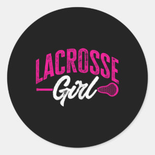 Adesivo Lacrosse Sport Lacrosse Girl Lax Player