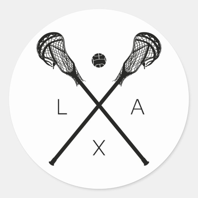 Adesivo Lacrosse Sticks and Ball (Frente)