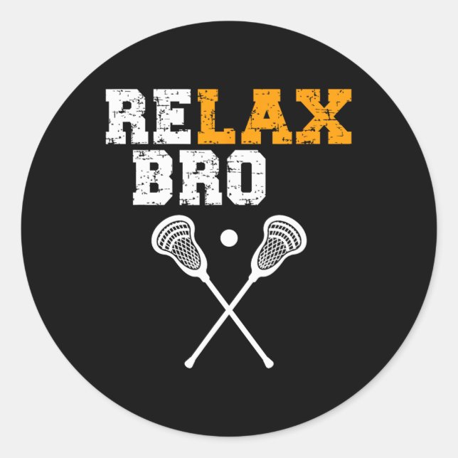 Adesivo Lacrosse Sticks Lax Lacrosse Goal Relaxbro (Frente)