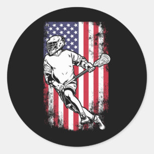 Adesivo Lacrosse Us Flag