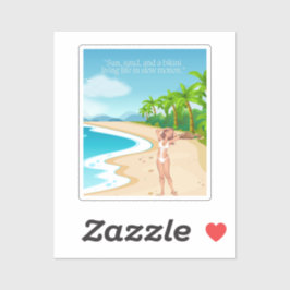 Adesivo ladie na praia