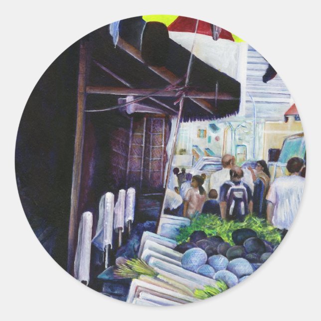 Adesivo Lado mais claro da rua da Lavanda, Singapura (Frente)