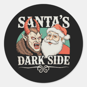 Adesivo Lado Negro do Papai Noel Krampus Krampusnacht Nata