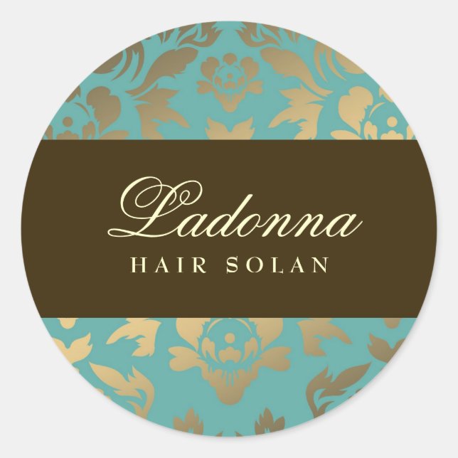 Adesivo Ladonna Damask Brown Topaz (Frente)