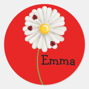 Adesivo Lady Bug Birthday Stickers