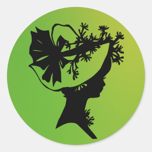 Adesivo Lady em um Bonnet 20 Verde AH2010 (Frente)