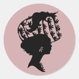 Adesivo Lady em um Bonnet 9 Blush Pink AH2010