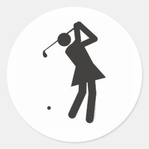 Adesivo Lady-golfer-T