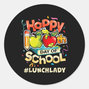 Adesivo Lady Happy, 100º Dia da Escola