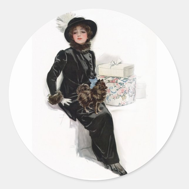 Adesivo Lady in Black (Frente)