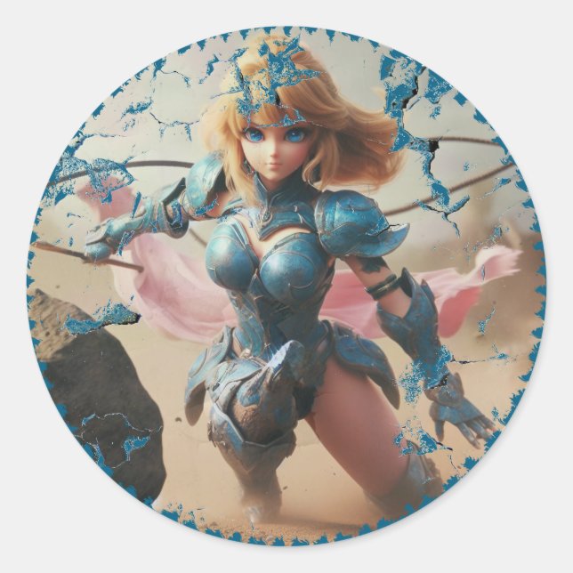 Adesivo Lady in Blue Armor (Frente)