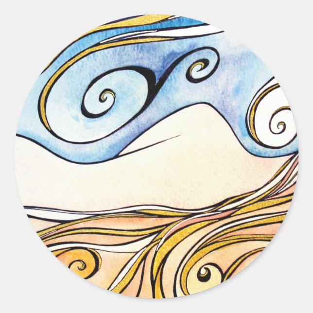 Adesivo Lady Ireland Round Sticker (Frente)