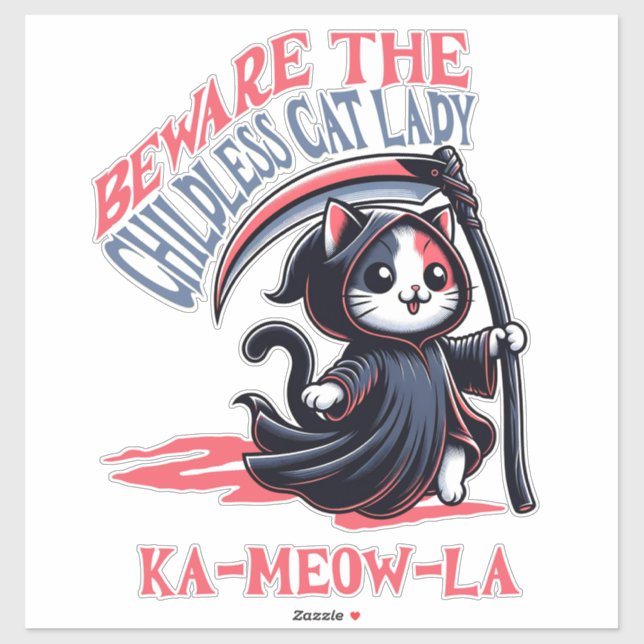 Adesivo Lady Kamala Harris (Folha)