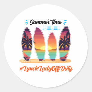 Adesivo Lady Off Duty Summer Time Fim Do Ano Escolar