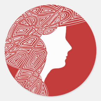 Adesivo Lady Red Stickers