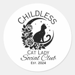 Adesivo Lady Social Club Meme Cat Kamala Har