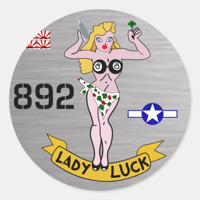 Adesivo Lady Sorck WWII Nose Art (Frente)