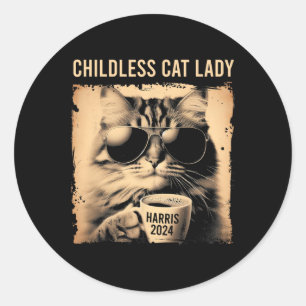 Adesivo Lady Vintage - Café Cat Kamala 202