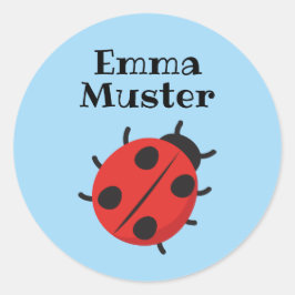 Adesivo Ladybug - azul-claro
