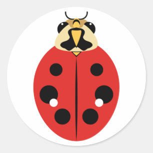 Adesivo Ladybug Beetle Red
