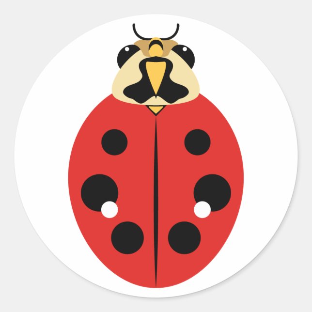 Adesivo Ladybug Beetle Red (Frente)