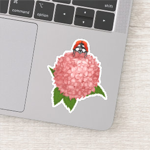 Adesivo Ladybug na Flores VinilStickers