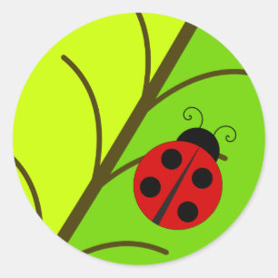 Adesivo Ladybug No Leaf Stickers