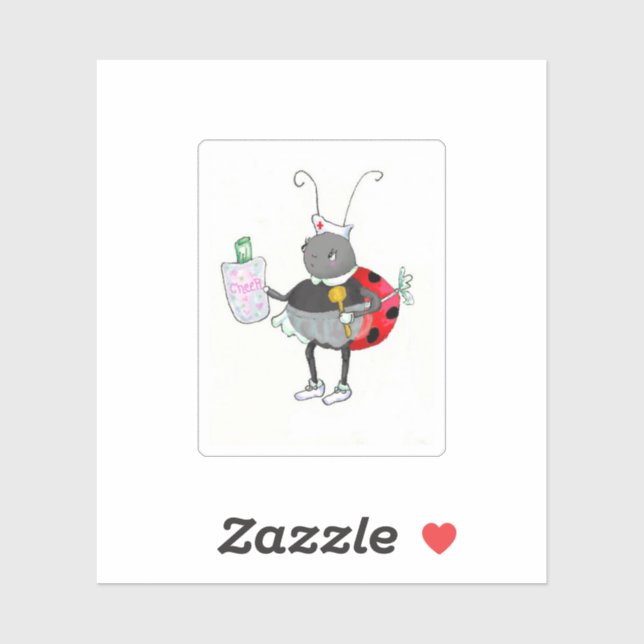 Adesivo Ladybug Nurse Sticker (Folha)