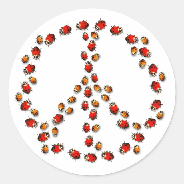 Adesivo Ladybug Peace Sticker (Frente)