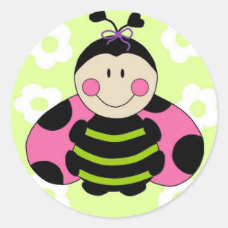 Adesivo Ladybug Rosa
