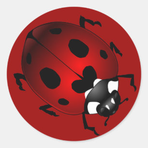 Adesivo Ladybug Stickers Red Ladybugs Art Stickers