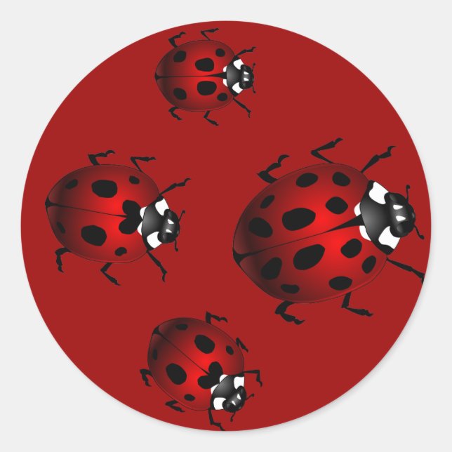 Adesivo Ladybugs Stickers Red Ladybugs (Frente)
