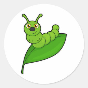 Adesivo Lagarta com Folha