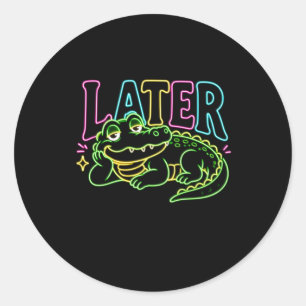 Adesivo Lagarto Posterior Neon Farto Jacaré